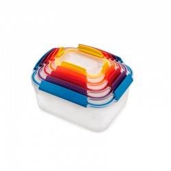 Set de 5 Contenedores para Alimentos - Nest Lock Multicolorido - Joseph Joseph