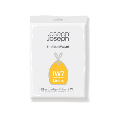 Sacos para Lixo IW7 Transparente 20L (20 Unidades) - Joseph Joseph JOSEPH JOSEPH JJ30119