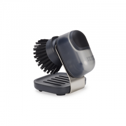 Soap Dispensing Washing Up Brush with Stand - Sinktech Clear - Joseph Joseph JOSEPH JOSEPH JJ6500015