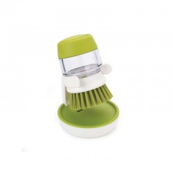 Escova Com Distribuidor - Palm Scrub Branco E Verde - Joseph Joseph