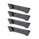 Set of 4 Pan Lid Holders - CupboardStore Black - Joseph Joseph JOSEPH JOSEPH JJ85149