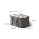 2-Pieces Grey Laundry Basket Set - Love Laundry - Joseph Joseph JOSEPH JOSEPH JJ50033