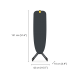 Easy-Store Ironing Board Black - Glide Compact - Joseph Joseph JOSEPH JOSEPH JJ50028