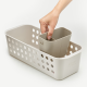 Bathroom Storage Basket Slimline Ecru - Easystore - Joseph Joseph JOSEPH JOSEPH JJ70586