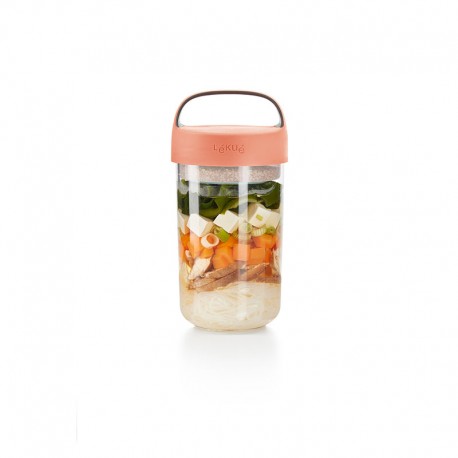 Jar 600ml Pink - To Go - Lekue LEKUE LK0301020R06U150