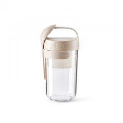 Jar with Spoon Organic 600ml - To Go Stone - Lekue