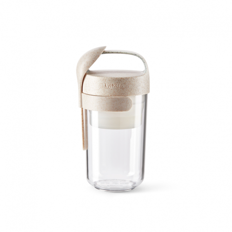 Frasco con Cuchara Orgânico 600ml - To Go Piedra - Lekue LEKUE LK0301020V19U150