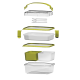 Lunch Box 1l + 2l with Cutlery Apple Green - Sanaliving - Omada OMADA OMS3230VM