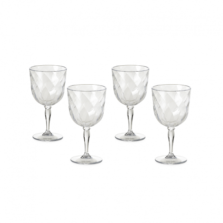 Conjunto de 4 Copos Vinho Transparente - Diamond - Omada OMADA OMM5343TR