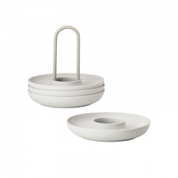 Suporte com 4 Copos para Ovos Cinza - Singles - Zone Denmark ZONE DENMARK BVZN332023