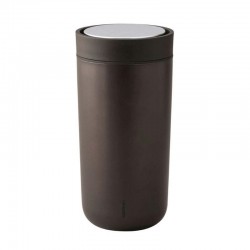 Copo Térmico 340ml - To Go Click Castanho Escuro, Metálico - Stelton STELTON STT580-17