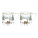 Juego de 2 Tazas 300ml - White Forest Multicolorido - Easy Life EASY LIFE ELR0171WHIF