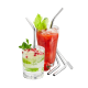 Set of 4 Stainless Steel Straw 23cm - Future Transparent - Gefu GEFU GF12706