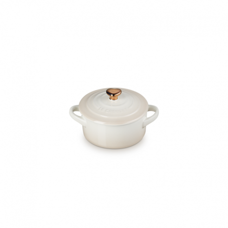 Mini Cocotte Merengue Pega em Coração Dourado - L'Amour Cerise - Le Creuset LE CREUSET LC81901107160303