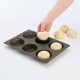 Molde Mini Pães Redondos - 6 Cavidades Castanho - Lekue LEKUE LK0202300M10M017