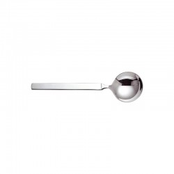 6 Soup Spoon Set - Dry Silver - Alessi