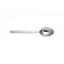 6 Dessert Spoon Set - Dry Silver - Alessi ALESSI ALES4180/4