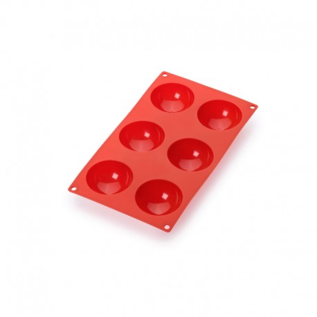 Molde Para 6 Semi-Esferas Vermelho - Lekue LEKUE LK0620206R01M022