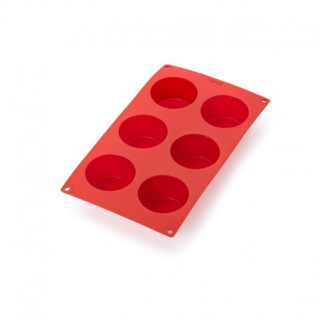Molde para 6 Muffins Vermelho - Lekue LEKUE LK0620806R01M022