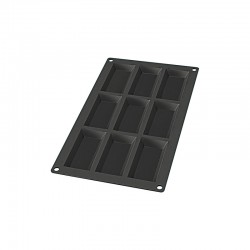 9 Financier Silicone Mould Black - Lekue LEKUE LK0621009N01M022