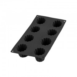 Molde para 8 Bordelais Acanalados Negro - Lekue LEKUE LK0621108N01M022