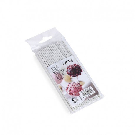 50 Paus Para Cake Pops Branco - Lekue LEKUE LKPAL00002B01U012