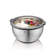 Set of 2 Bowls with Splash Guard Lid - Muovo Steel - Gefu GEFU GF35055