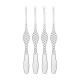 Set of 4 Shellfish Forks - Colombina fish Silver - Alessi ALESSI ALESFM23/43S4