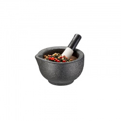 Almofariz ø7,7cm - Grino Preto - Gefu