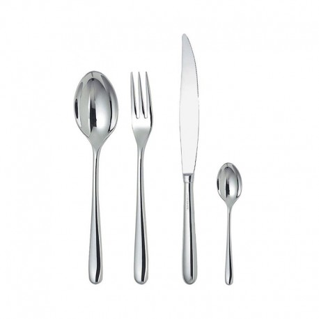 Cutlery Set 24 Pieces - Caccia Silver - Alessi ALESSI ALESLCD01S24