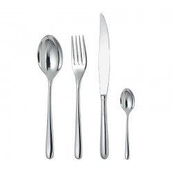 Cutlery Set 24 Pieces - Caccia R Silver - Alessi ALESSI ALESLCD01S24R