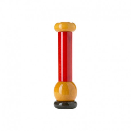 Wood Salt, Pepper and Spice Grinder Black, Red And Yellow - Alessi ALESSI ALESMP0210