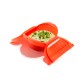 Estojo Cozinhar a Vapor Fundo com Bandeja 1-2 Pessoas Vermelho - Lekue LEKUE LK3408600R10U004