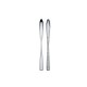 Set of 6 Latte Macchiato Spoons - Dressed Silver - Alessi ALESSI ALESMW03/35