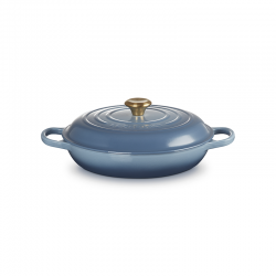Cacerola Baja Hierro Fundido 30cm - Chambray - Le Creuset