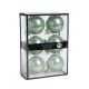 Set of 6 Opaque Light Mint Green Glass Balls 7cm - Xmas Balls - Goodwill GOODWILL GWUG60405