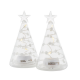 Set of 2 Christmas Trees 11cm Transparent and White - Sweet - Sirius SIRIUS SR67060
