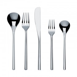 Cutlery Set 5 Pieces - MU Silver - Alessi