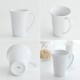 Set of 4 Mugs - Ku White - Alessi ALESSI ALESTI05/89