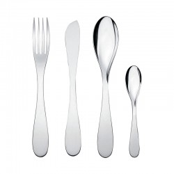 Cutlery Set 24 Pieces - Eat.It Silver - Alessi ALESSI ALESWA10S24