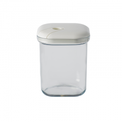 Medium Airtight 1L Ivory Jar - Pull Box - Omada OMADA OMM6832AO