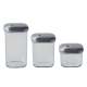 Juego de 3 Tarros Herméticos Antracita - Pull Box - Omada OMADA OMM6933AN
