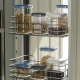 Set of 3 Blue Airtight Jars - Pull Box - Omada OMADA OMM6933BA