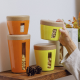 750ml Medium Storage Jar Orange - Ecoliving - Omada OMADA OMM4442AR