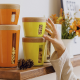 1,2L Large Storage Jar Orange - Ecoliving - Omada OMADA OMM4443AR