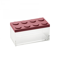 Recipiente Rectangular Modular 1,5L Rojo - Brickstore - Omada OMADA OMM6421RO
