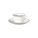 Espresso Cup With Saucer - Ligne Noire White - Asa Selection ASA SELECTION ASA1930113