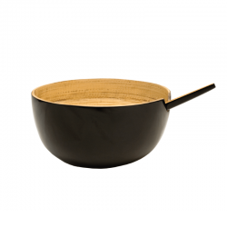 Taça de Servir Média - Riso Preto - Ekobo EKOBO EKB3899