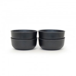 Conjunto De 4 Mini Tazas Ø8Cm - Fresco Negro - Biobu