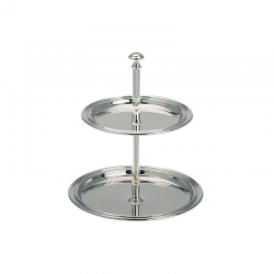 Étagere 2 Pisos 16cm Plateado - Hermann Bauer